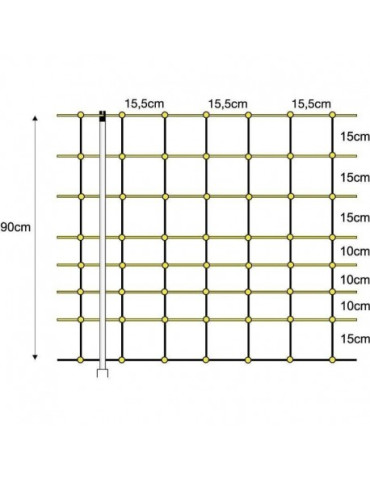 Malla Eléctrica Para Ovejas 0,90 x 50 M