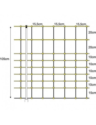 Malla Eléctrica Para Cabras 1,05 x 50 M